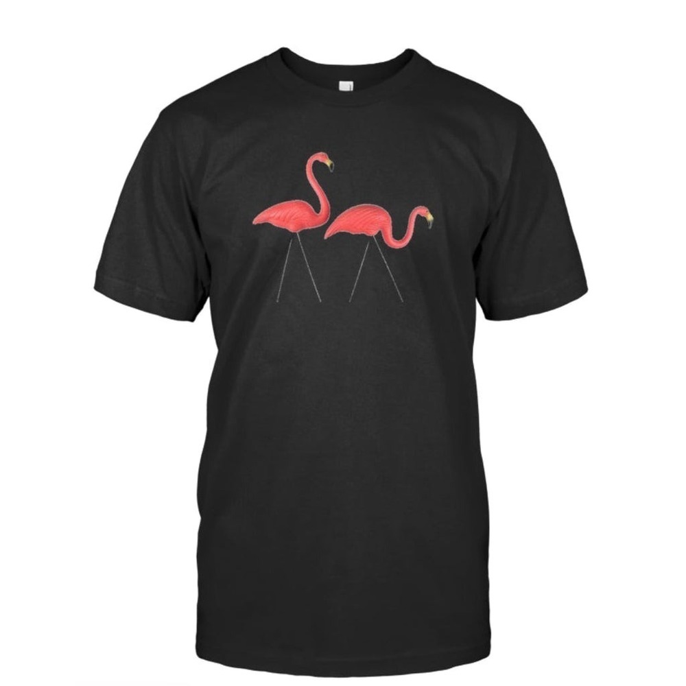 Classic Infamous & Iconic Plastic Pink Flamingos T-Shirt